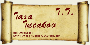Tasa Tucakov vizit kartica